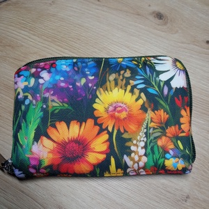 Vadvirágos hétrekeszes pénztárca - táska & tok - pénztárca & más tok - pénztárca - női pénztárca - Meska.hu