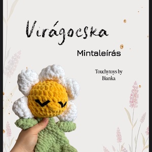 Virágocska horgolási minta, DIY (Csináld magad), Szabásminta, útmutató, Horgolási minta, , MESKA