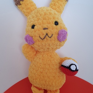 Pikachu horgolt amigurumi plüss játék  - Meska.hu