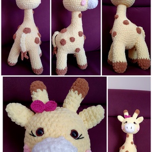 Horgolt amigurumi plüss zsiráf - játék & sport - plüssállat & játékfigura - zsiráf - Meska.hu