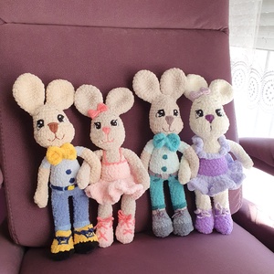 Horgolt amigurumi plüss nyuszi - játék & sport - plüssállat & játékfigura - nyuszi - Meska.hu