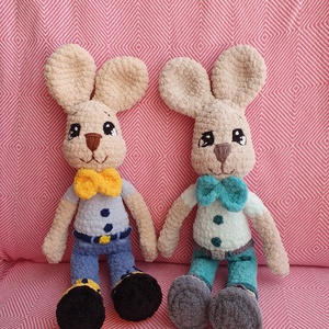 Horgolt amigurumi plüss nyuszi - játék & sport - plüssállat & játékfigura - nyuszi - Meska.hu