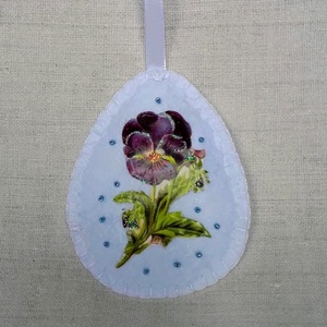 Vintage húsvéti díszek - otthon & életmód - dekoráció - fali és függő dekoráció - függődísz - Meska.hu