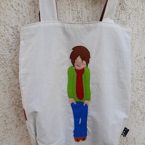 Kamasz fiús táska. Felejtsd el a műanyagot! - táska & tok - bevásárlás & shopper táska - shopper, textiltáska, szatyor - Meska.hu