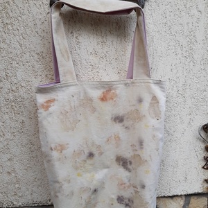 Felejtsd el a műanyagot! Növényi festéssel készült táska - táska & tok - bevásárlás & shopper táska - shopper, textiltáska, szatyor - Meska.hu