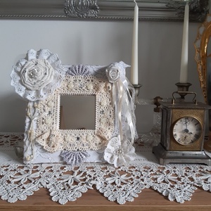 Tükör shabby chic, vintage stílusban, Otthon & Életmód, Dekoráció, Tükör, Mindenmás, MESKA