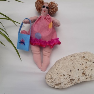 Fürdőző Tilda baba napszemüvegben - játék & sport - baba & babaház - öltöztethető baba - Meska.hu