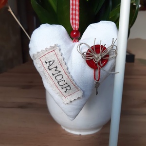 Szerelmes francia szívek - otthon & életmód - dekoráció - dísztárgy - Meska.hu