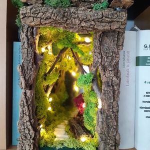 Könyvkuckó, Book Noot, Diorama, Varázserdő - otthon & életmód - dekoráció - asztal és polc dekoráció - zuzmódekoráció, mohadekoráció - Meska.hu
