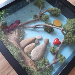 Család - kavicskép - otthon & életmód - dekoráció - asztal és polc dekoráció - kavics & kő - Meska.hu