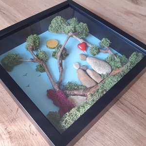 Család - kavicskép - otthon & életmód - dekoráció - asztal és polc dekoráció - kavics & kő - Meska.hu