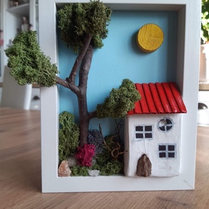 Romantikus kép házikóval és zuzmóval. - Meska.hu