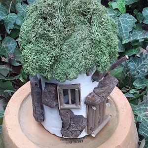 Világító házikó - otthon & életmód - dekoráció - asztal és polc dekoráció - zuzmódekoráció, mohadekoráció - Meska.hu