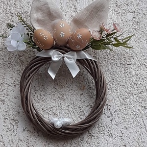 Nyuszifüles ajtódísz - otthon & életmód - dekoráció - ajtó- és ablak dekoráció - ajtódísz & kopogtató - Meska.hu