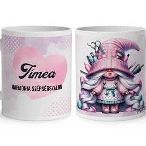 Névvel kérhető - Cuki Fodrász manólány mintás bögre, Otthon & Életmód, Konyhafelszerelés, tálalás, Tálalás, Bögre & Csésze, , MESKA