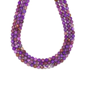 Phosphosiderit fazettált golyó 4,5mm ékszerkészítő alapanyag (füzér), Kellékek & szerszámok, Ásvány alapanyag, Ásványfüzér, , MESKA