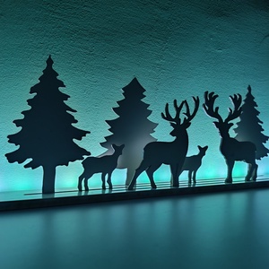 Karácsonyi rénszarvas dekoráció  - Meska.hu