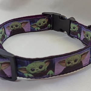 Mintás kutyanyakörv (Baby Yoda) - otthon & életmód - kisállatoknak - kutyáknak - kutya nyakörv - Meska.hu