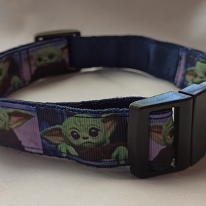 Mintás kutyanyakörv (Baby Yoda) - otthon & életmód - kisállatoknak - kutyáknak - kutya nyakörv - Meska.hu