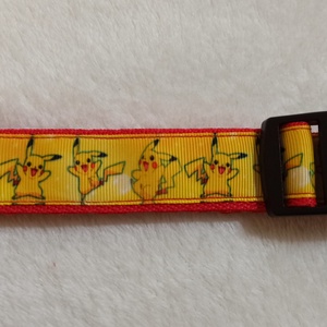 Mintás kutyanyakörv (Pikachu) - otthon & életmód - kisállatoknak - kutyáknak - kutya nyakörv - Meska.hu
