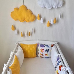  Napsárga  rácsvédő párna szett 6 db-os -  - Meska.hu