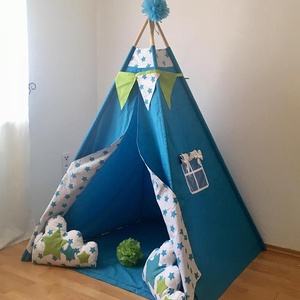 Türkiz csillag indián sátor - Tipi -  - Meska.hu
