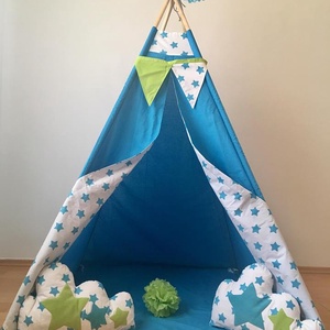 Türkiz csillag indián sátor - Tipi -  - Meska.hu