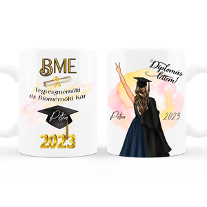 Bögre diplomaosztóra lánynak, ballagási bögre - Meska.hu