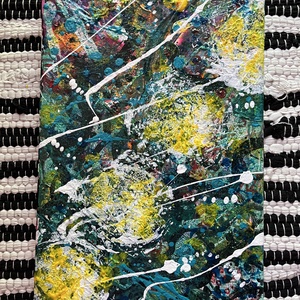 Absztrakt festmény, A négy Nap galaxisa, Művészet, Festmény, Akril, Festészet, Fotó, grafika, rajz, illusztráció, MESKA