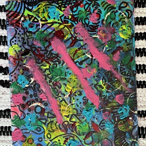 Absztrakt festmény, A Rózsaszín párduc áldozata, Művészet, Festmény, Akril, Festészet, Fotó, grafika, rajz, illusztráció, MESKA