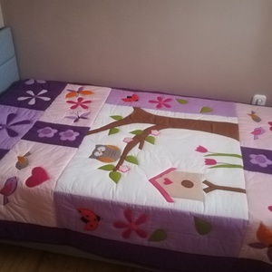Baglyos ágytakaró  -  - Meska.hu