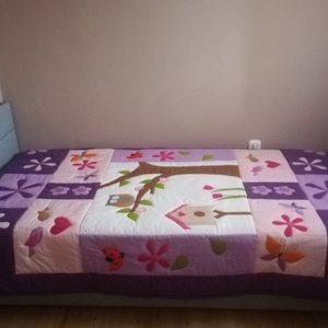 Baglyos ágytakaró  -  - Meska.hu