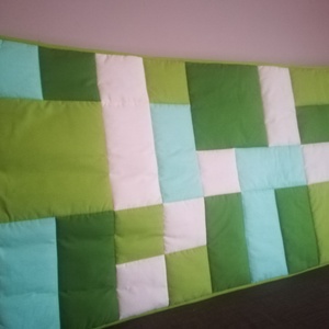 Zöld patchwork falvédő  - otthon & életmód - lakástextil - Meska.hu