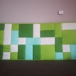 Zöld patchwork falvédő  - otthon & életmód - lakástextil - Meska.hu