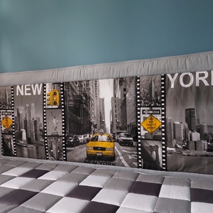 New York mintás falvédő  - otthon & életmód - babaszoba, gyerekszoba - falvédő gyerekszobába - Meska.hu