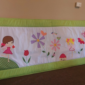 Tündéres falvédő , Baba - mama, Babaszoba dekoráció, Falvédő gyerekszobába, Patchwork, foltvarrás, Varrás, MESKA