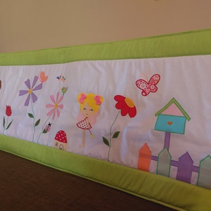 Tündéres falvédő  - baba - mama - babaszoba dekoráció - falvédő gyerekszobába - Meska.hu