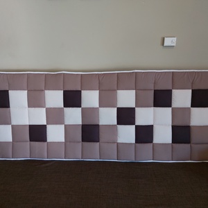 Barna, bézs,sötétbarna falvédő , Otthon & Életmód, Lakástextil, Falvédő, Patchwork, foltvarrás, Varrás, MESKA