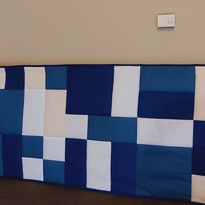 Kék és zöld falvédő. , Otthon & Életmód, Lakástextil, Falvédő, Patchwork, foltvarrás, Varrás, MESKA