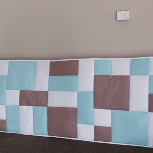 Türkiz, barna falvédő  - otthon & életmód - lakástextil - falvédő - Meska.hu