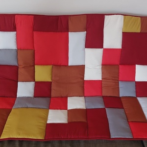 Színes patchwork falvédő  - otthon & életmód - lakástextil - falvédő - Meska.hu