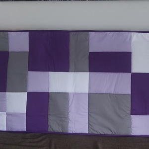 Lila, szürke  fehér falvédők, Otthon & Életmód, Lakástextil, Falvédő, Patchwork, foltvarrás, Varrás, MESKA