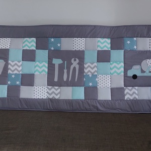 Fiús,járműves  patchwork falvédő , Otthon & Életmód, Lakástextil, Falvédő, Patchwork, foltvarrás, Varrás, MESKA