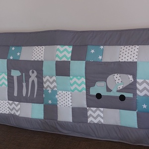 Fiús,járműves  patchwork falvédő  - otthon & életmód - lakástextil - falvédő - Meska.hu