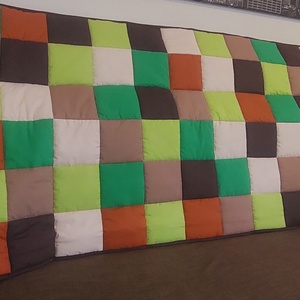 Barna, zöld falvédő  - otthon & életmód - lakástextil - falvédő - Meska.hu