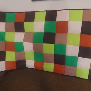 Barna, zöld falvédő  - otthon & életmód - lakástextil - falvédő - Meska.hu