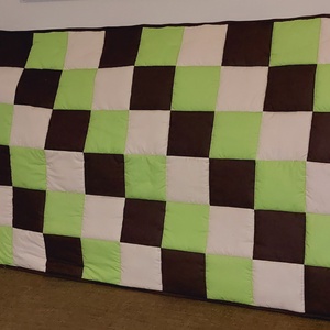 Lime,barna,natúr falvédő , Otthon & Életmód, Lakástextil, Falvédő, Patchwork, foltvarrás, Varrás, MESKA