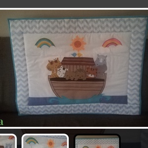 Noé bárkája falvédő.  - baba - mama - babaszoba dekoráció - falvédő gyerekszobába - Meska.hu