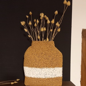 Váza / kaspó horgolt raffia - otthon & életmód - dekoráció - virágdísz és tartó - váza - Meska.hu Váza / kaspó horgolt raffia - otthon & életmód - dekoráció - virágdísz és tartó - váza - Meska.hu