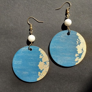 !NYÁRI AKCIÓ! -20% kedvezmény -Fülbevaló - aranyozott 4. - ékszer - fülbevaló - lógós kerek fülbevaló - Meska.hu